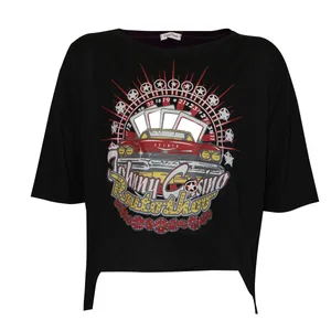 تی شرت اورسایز آستین کوتاه زنانه کد B100255130me