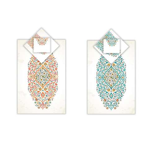 سجاده و جانماز شمسه نگار مدل DTD633 مجموعه 2 عددی
