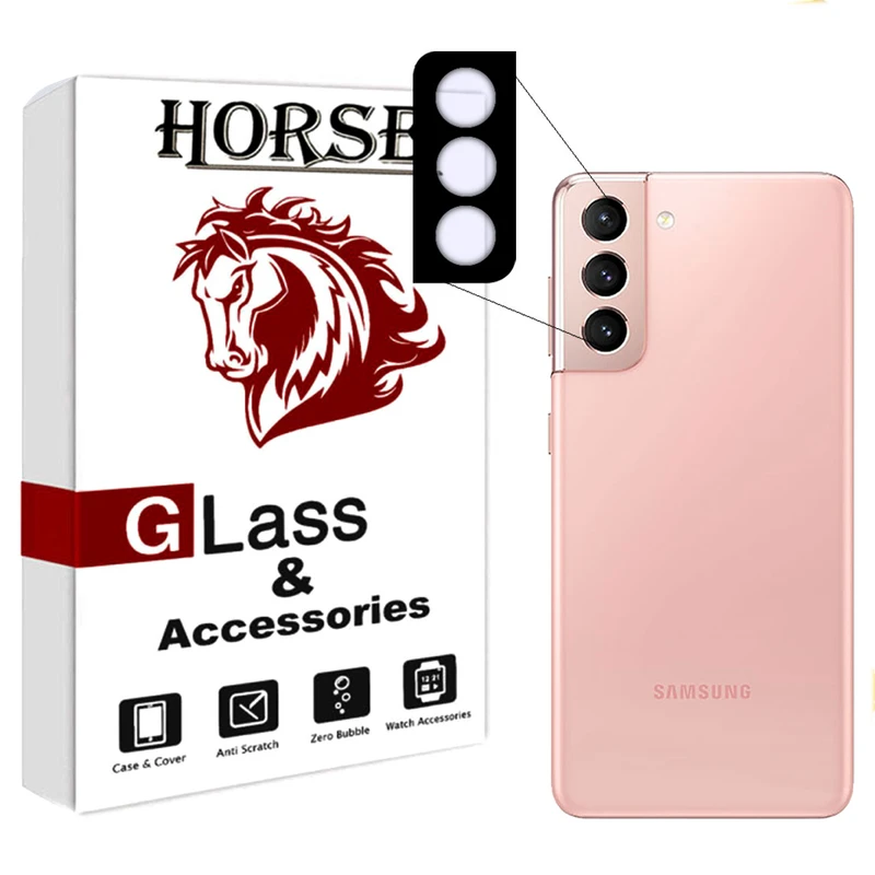 محافظ لنز دوربین هورس مدل 5DLENSHORS مناسب برای گوشی موبایل سامسونگ Galaxy S21 Plus 5G
