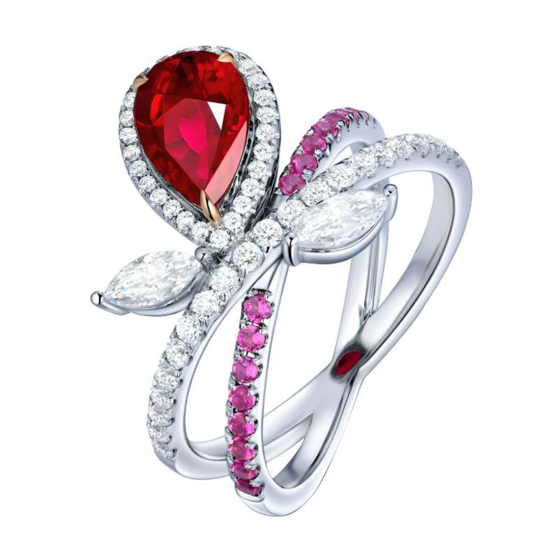 انگشتر زنانه مدل اشک کد F473