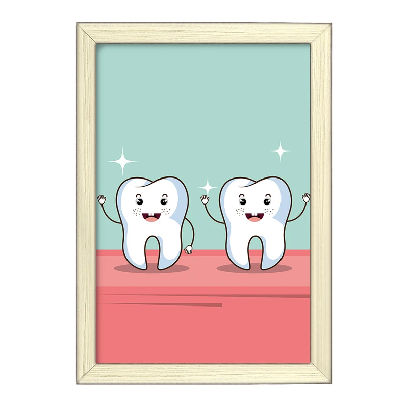 تابلو خندالو طرح دندان و دندان پزشکی کودکانه کد 36759