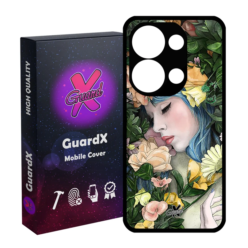 کاور گارد ایکس طرح دختر مدل Glass10304 مناسب برای گوشی موبایل شیائومی Poco X6 5G / Note 13 Pro 5G