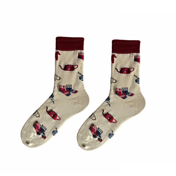 جوراب ساق بلند زنانه ال سون مدل چای پوش کد PH930 - - 1