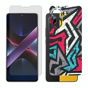 Glass Together model matte screen protector suitable for Xiaomi Poco X7 Pro mobile phone with back cover sticker