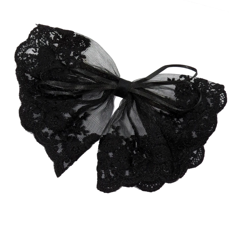 گیره مو زنانه مدل فرانسوی پاپیون گیپور کد 3138