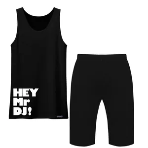 ست تاپ و شلوارک مردانه 27 مدل Hey Mr DJ کد MH1290