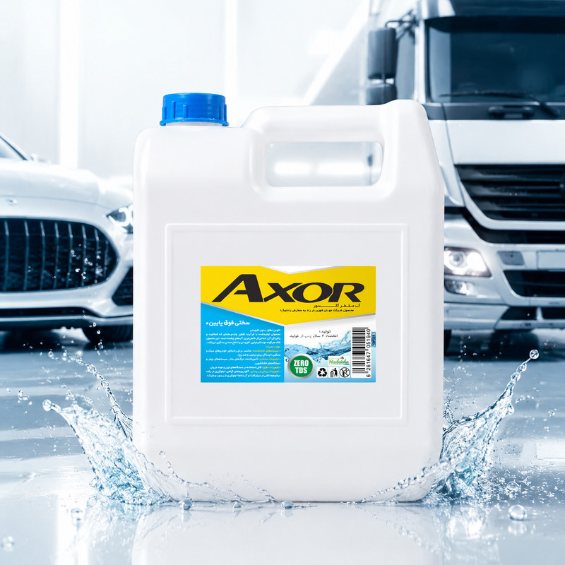 آب مقطر آکسور کد Axmo حجم 3400 میلی لیتر