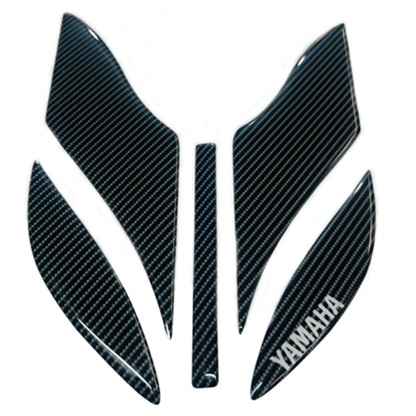 پد برچسب گلگیر جلو موتور سیکلت وارون مدل A-34-CARBON مناسب برای یاماها آیروکس بسته 5 عددی    