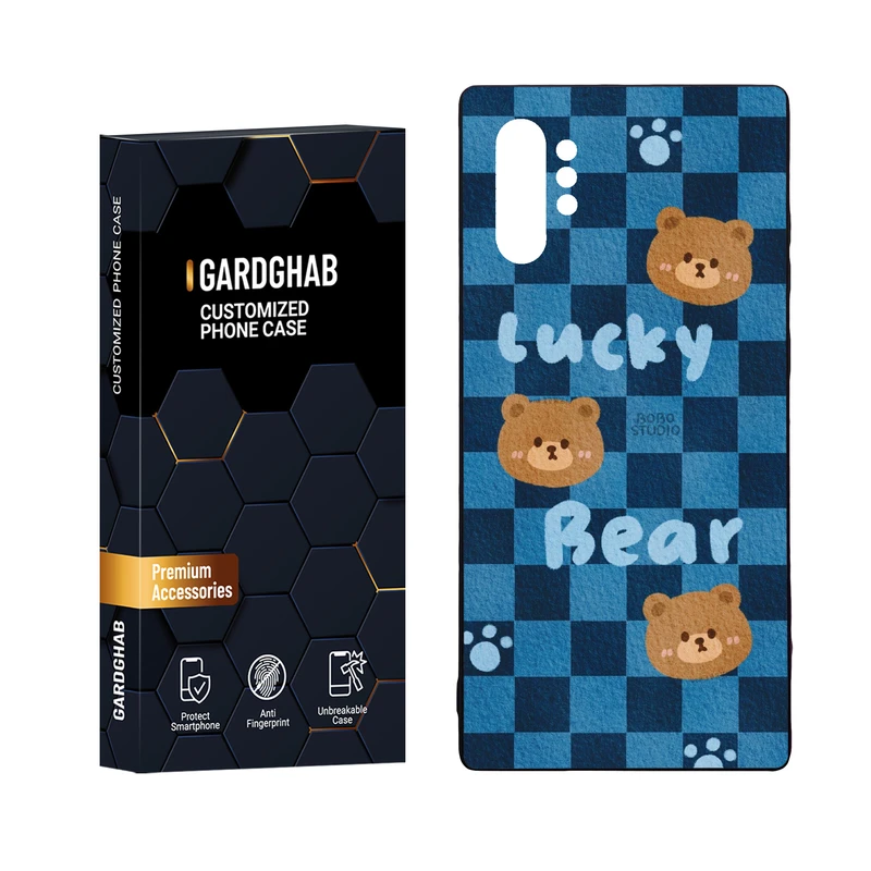 کاور گارد قاب مدل دور ژله ای پشت گلس فانتزی مناسب برای گوشی موبایل سامسونگ Galaxy Note 10 Plus