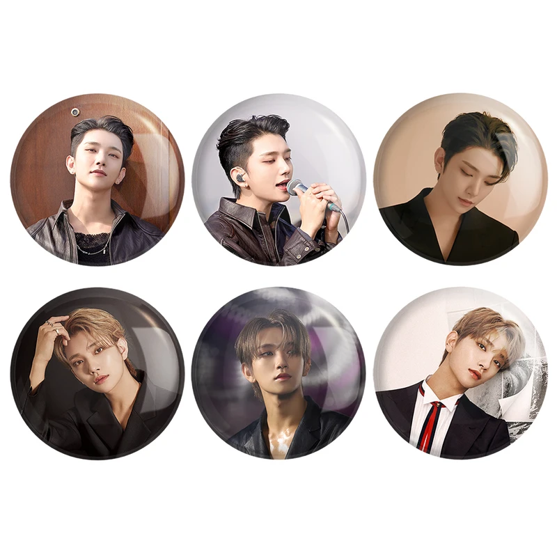 مگنت خندالو طرح جاشوآ گروه سونتین Seventeen کد 1299B مجموعه 6 عددی