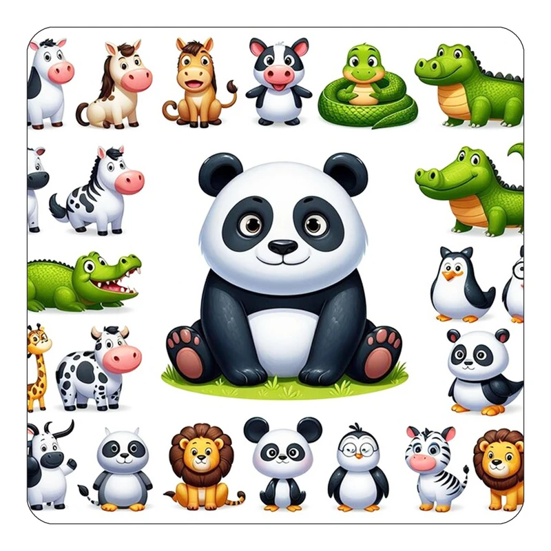 مگنت کاکتی طرح حیوانات کارتونی مدل mp27627