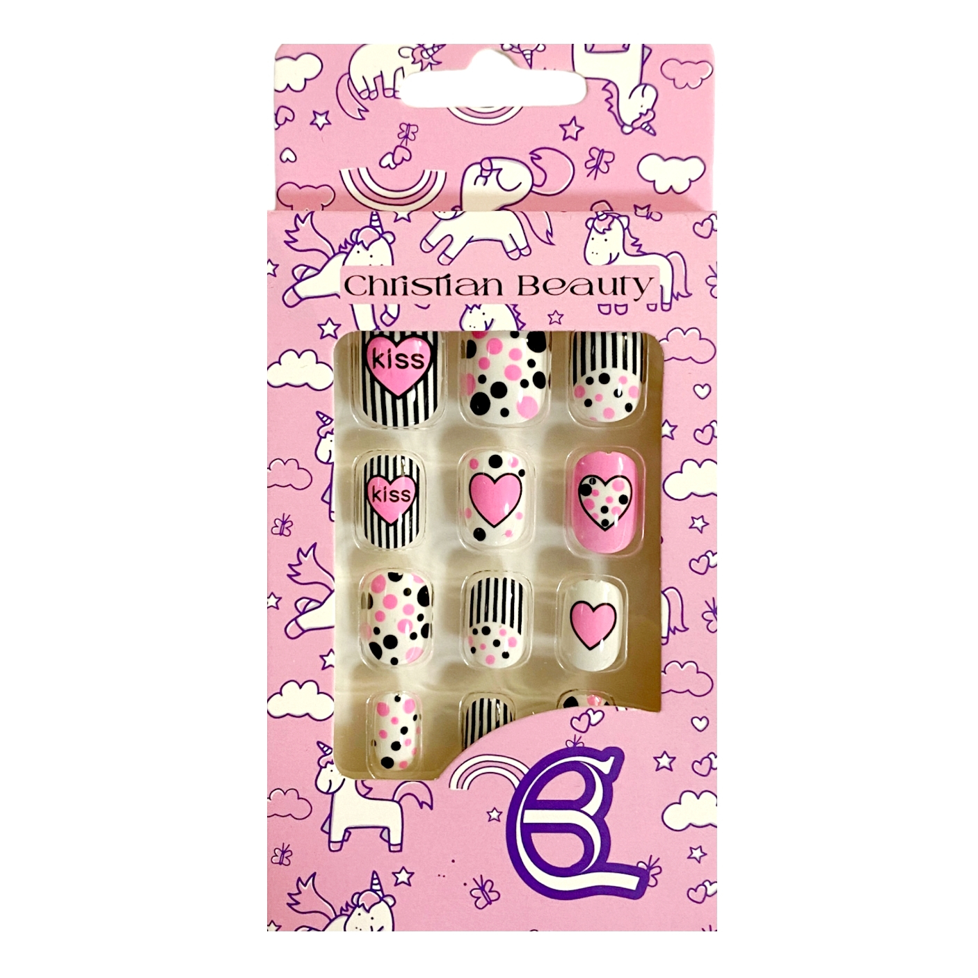 ناخن مصنوعی بچگانه کریستین بیوتی کد NM41 بسته 12 عددی