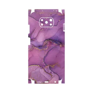 MAHOOT Purple Marble-FullSkin Cover Sticker for Xiaomi Poco X3 NFC