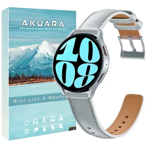 بند آکوآرا مدل Simp Leather مناسب برای ساعت هوشمند سامسونگ Watch 3 size 41mm / Galaxy Watch 4 40mm / watch 4 42mm / watch 4 44mm / watch 4 46mm
