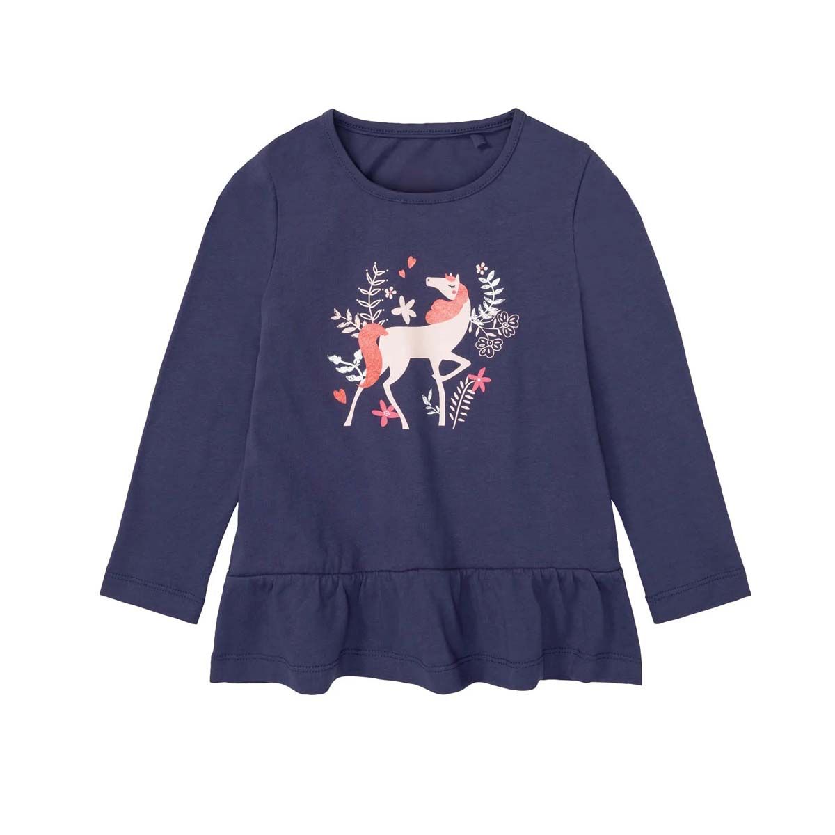 تی شرت آستین بلند دخترانه لوپیلو مدل قلبی 2024 مجموعه 2 عددی -  - 2