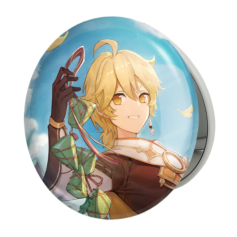 آینه جیبی خندالو طرح بازی گنشین ایمپکت Genshin Impact مدل تاشو کد 25693 