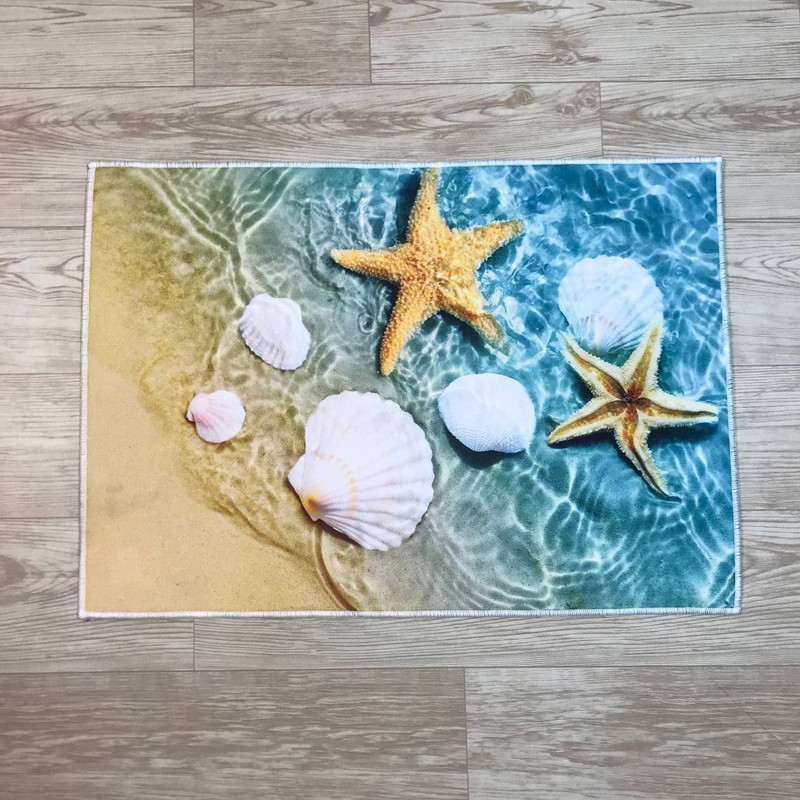 پادری مدل چاپی طرح ستاره دریایی سایز 70x50 سانتی متر