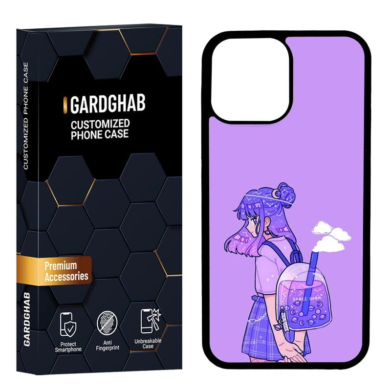 کاور گارد قاب مدل پشت گلس دخترانه مناسب برای گوشی موبایل اپل iPhone 13 Pro Max