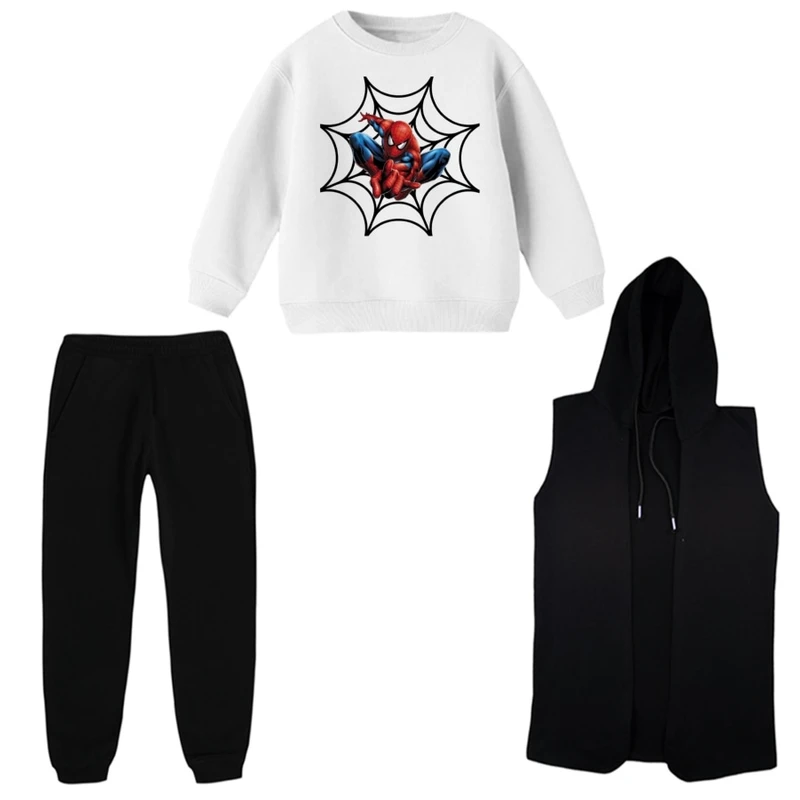 ست 3 تکه لباس راحتی بچگانه مدل مرد عنکبوتی کد 1