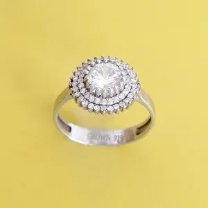 انگشتر نقره زنانه مدل خورشید