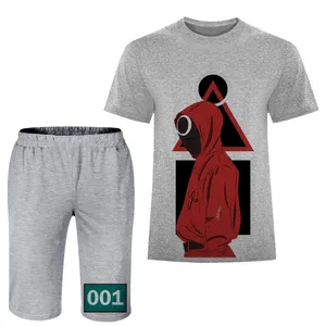 ست تی شرت و شلوارک مردانه مدل بازی مرکب A04