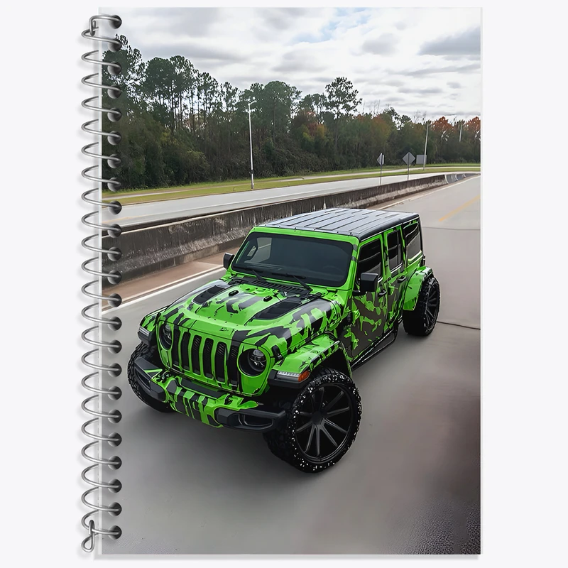 دفتر لغت 50 برگ خندالو طرح ماشین اسپرت کد F7803