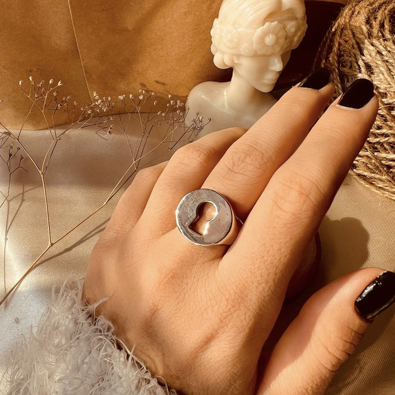 انگشتر مدل قفل کد ن