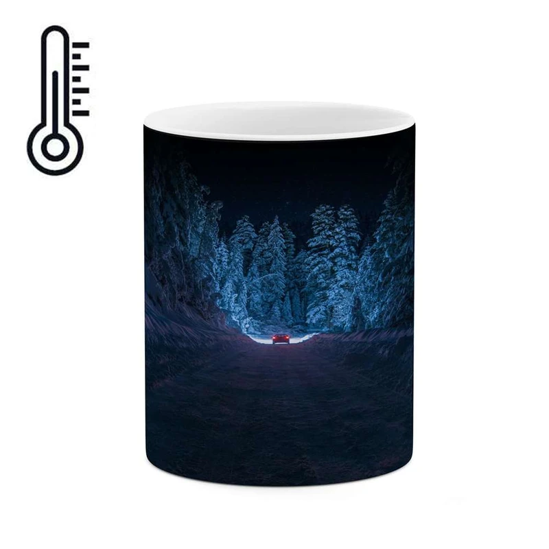 ماگ حرارتی کاکتی مدل منظره برفی کد mgh14914