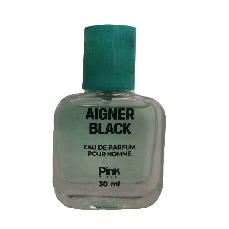 عطر جیبی پینک ویژوآل مدل AIGNER BLACK با رایحه تلخ حجم 30 میلی‌لیتر