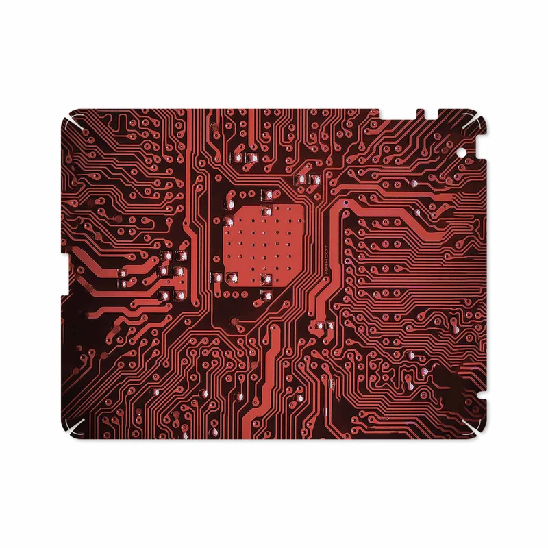 برچسب پوششی ماهوت مدل Red Printed Circuit Board مناسب برای تبلت اپل iPad 2 2011 A1395