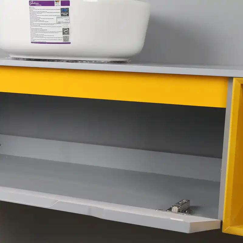 ست کابینت و روشویی دلفین مدل 12040-gr به همراه آینه