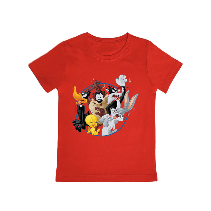 تی شرت آستین کوتاه پسرانه مدل looney tunes R022