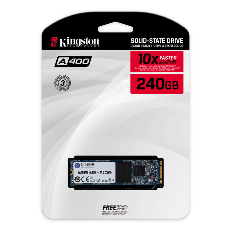 اس اس دی اینترنال M2 کینگستون مدل SA400M8 ظرفیت 240 گیگابایت