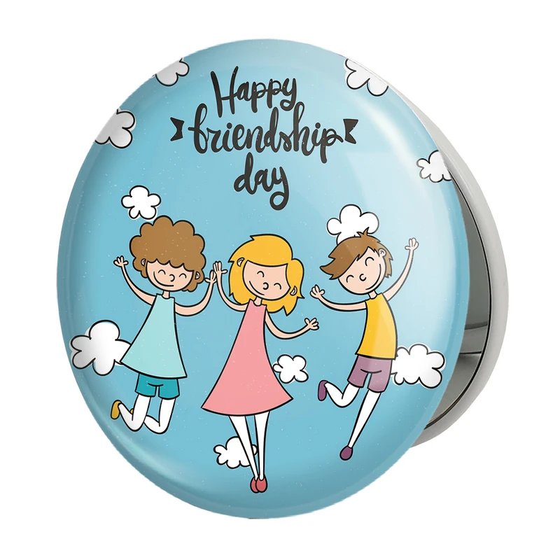 آینه جیبی خندالو طرح بهترین دوستان Best Friends مدل تاشو کد 29602