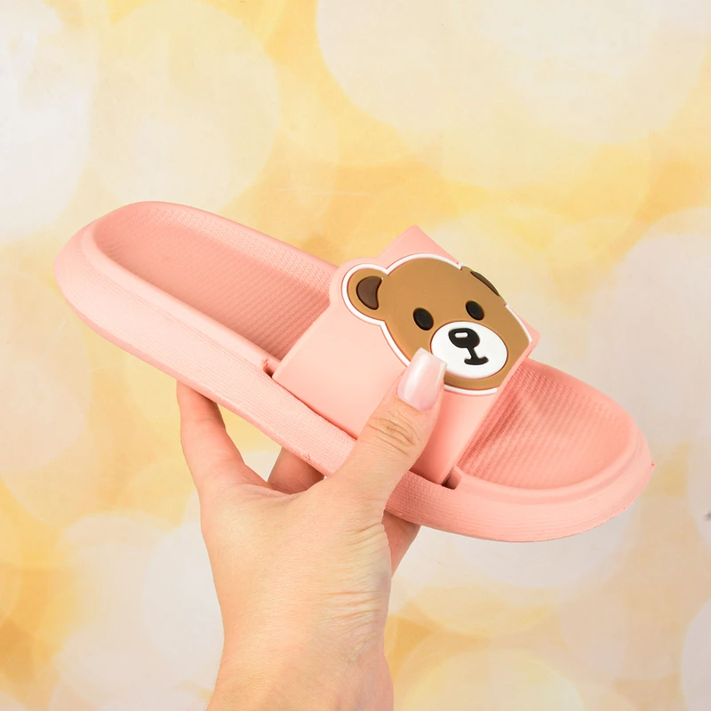 عکس شماره 5 : دمپایی دخترانه زیتون مدل تدی خرسه کد klbs.3708