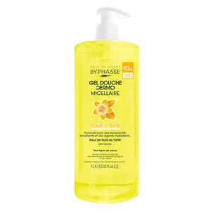 شامپو بدن بایفس مدل FLEUR DE TIARE با رایحه گل تیار مناسب برای انواع پوست حجم 1000 میلی لیتر