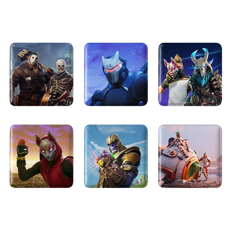 مگنت خندالو طرح بازی فورتنایت Fortnite کد 1691A مجموعه 6 عددی