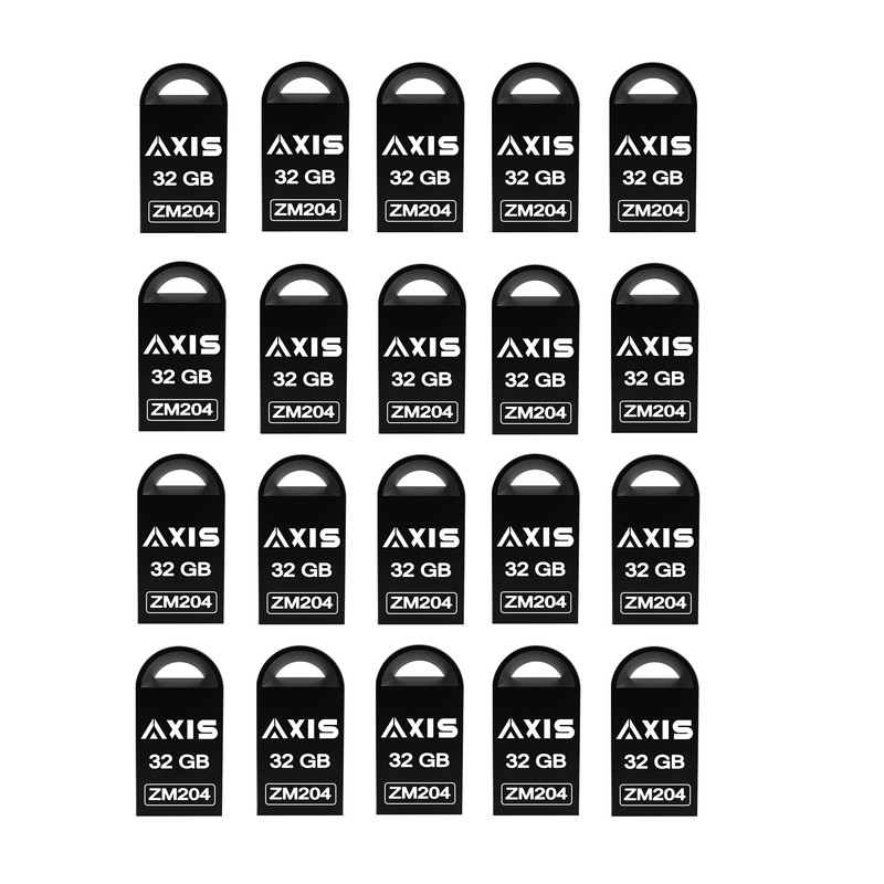 فلش مموری اکسیس مدل ZM204 ظرفیت 32 گیگابایت با رابط USB2.0 بسته 20 عددی