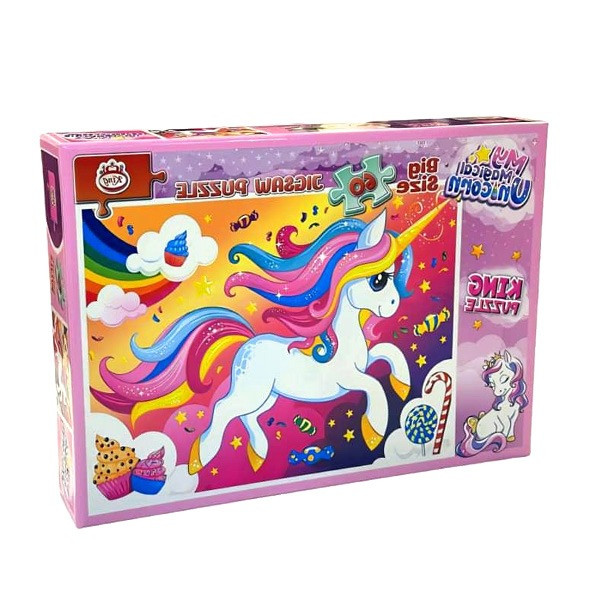 پازل 60 تکه کینگ مدل یونیکورن My Magical Unicorn