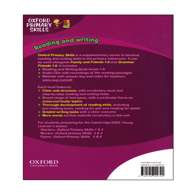 قیمت و خرید کتاب Oxford Primary Skills reading and writing 5 اثر Tamzin