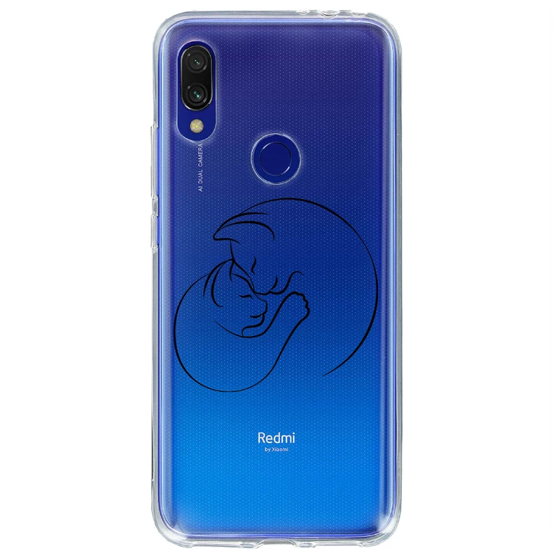 کاور مگافون طرح گربه مدل C61-B مناسب برای گوشی موبایل شیائومی Redmi 7