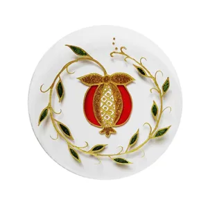 بشقاب ویترای طرح انار کد A-1