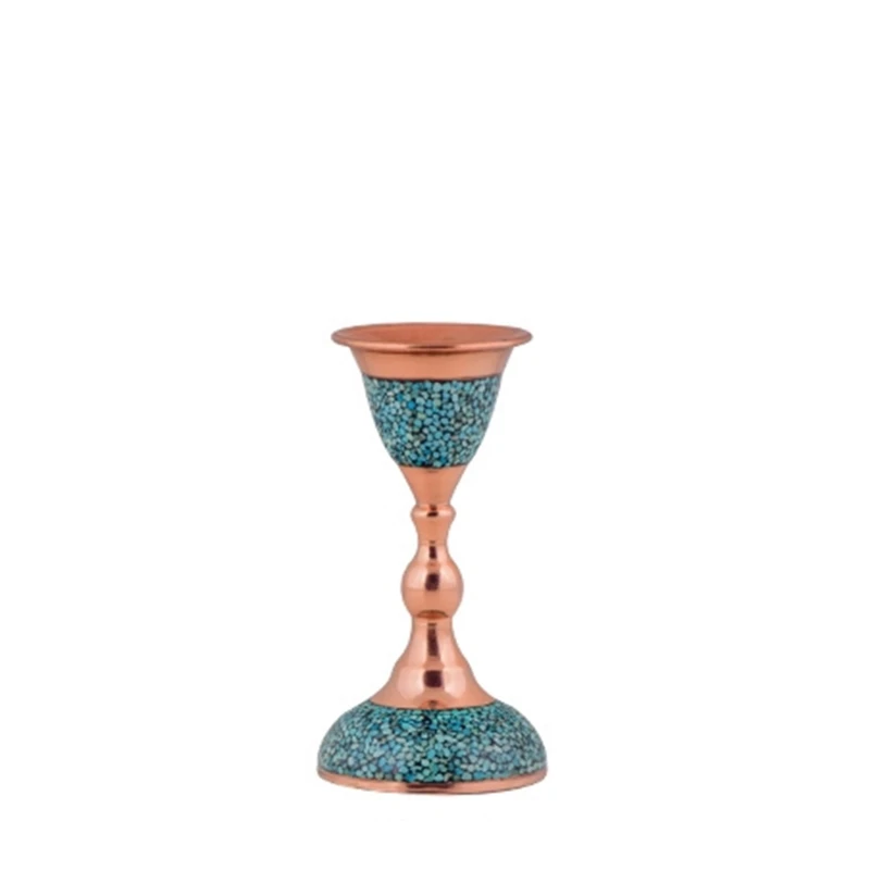 شمعدان فیروزه کوبی آقاجانی  کد F061