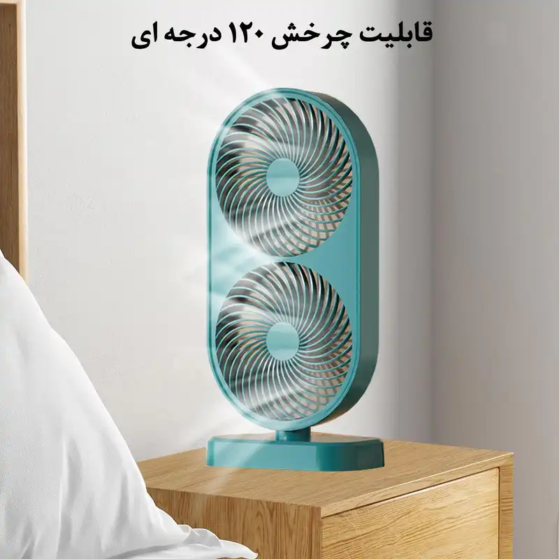 پنکه رومیزی طرح Double Fan