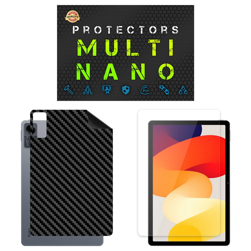 محافظ صفحه نمایش شفاف مولتی نانو مدل X-SFC مناسب برای تبلت شیائومی Redmi Pad SE 11 inch 2024 به همراه برچسب پوششی پشت