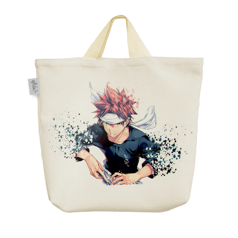 ساک خرید خندالو مدل سوما انیمه جنگ غذاها کد 1380