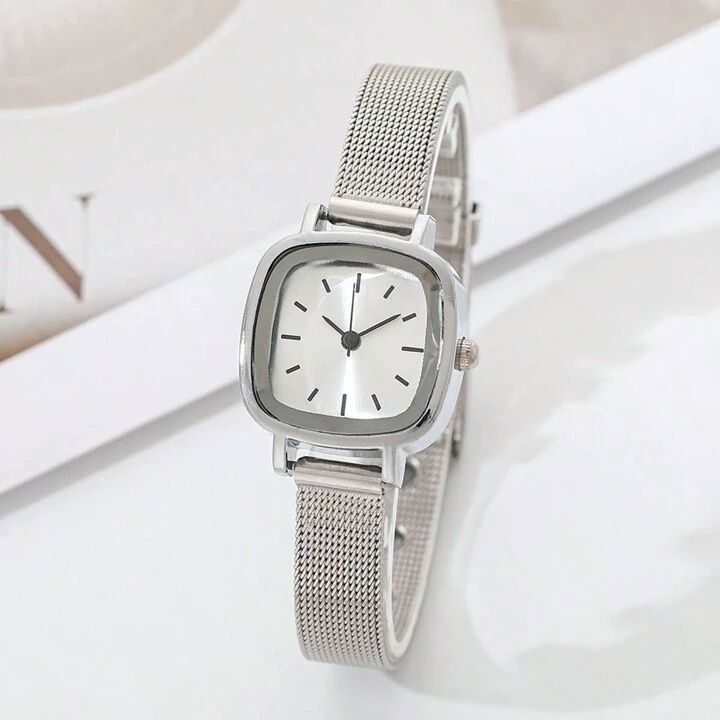 ساعت مچی عقربه ای زنانه کوارتز مدل حصیری مینیمال 01 -  - 2