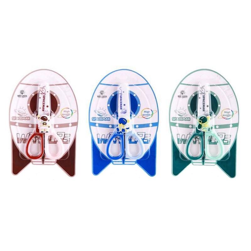 قیچی غلاف دار طرح فضانورد کد 251 بسته 3 عددی