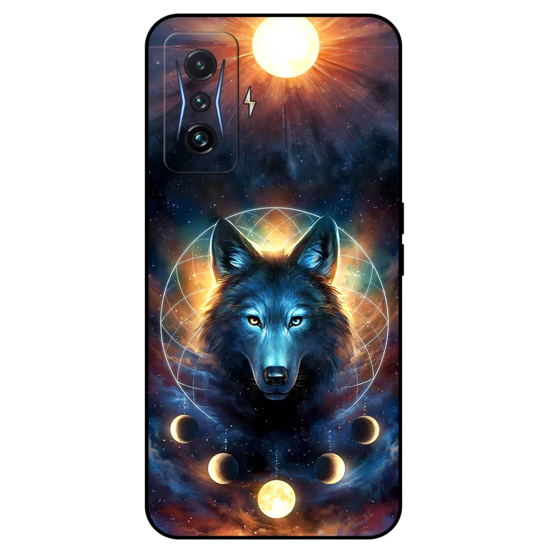 کاور مگافون طرح گرگ و ماه مدل 8006 مناسب برای گوشی موبایل شیائومی Poco F4 GT