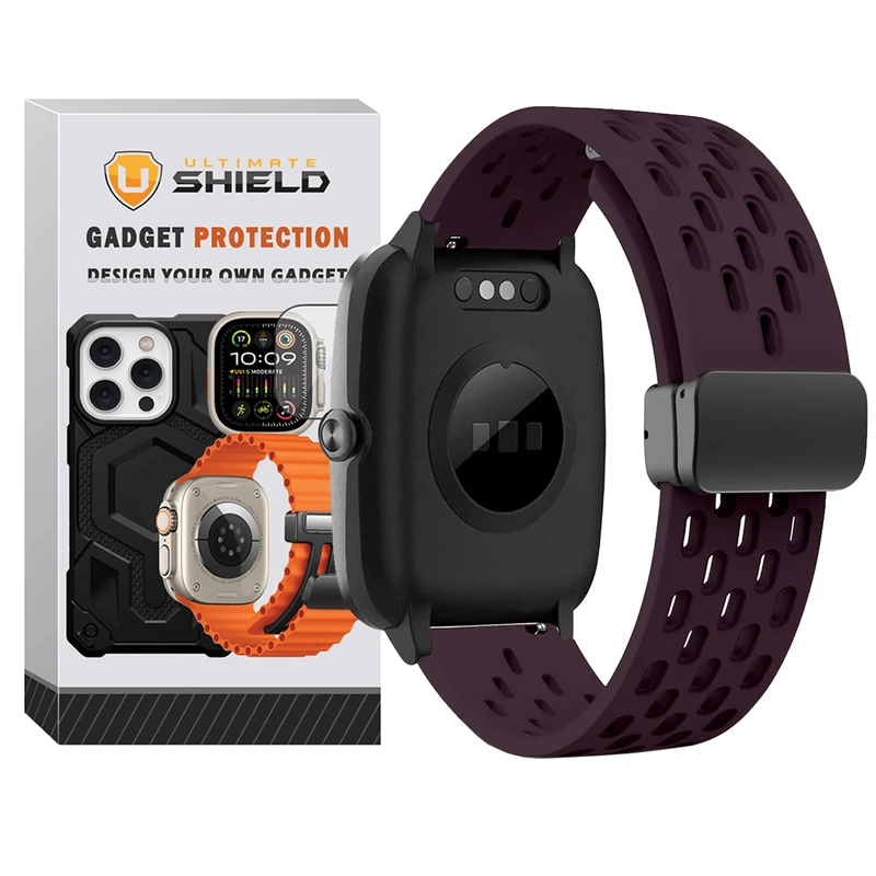 بند آلتیمیت شیلد مدل SPL NK Mag UL مناسب برای ساعت هوشمند آمیزفیت BIP / BIP S / BIP S Lite / BIP U / BIP U Pro